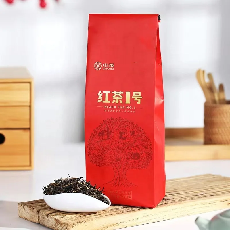 FQ13 Wholesale Factory Supply price negotiable cha High Quality Chinese Big Leaves Yunnan Kung Fu Black Tea Loose Fermented Tea
