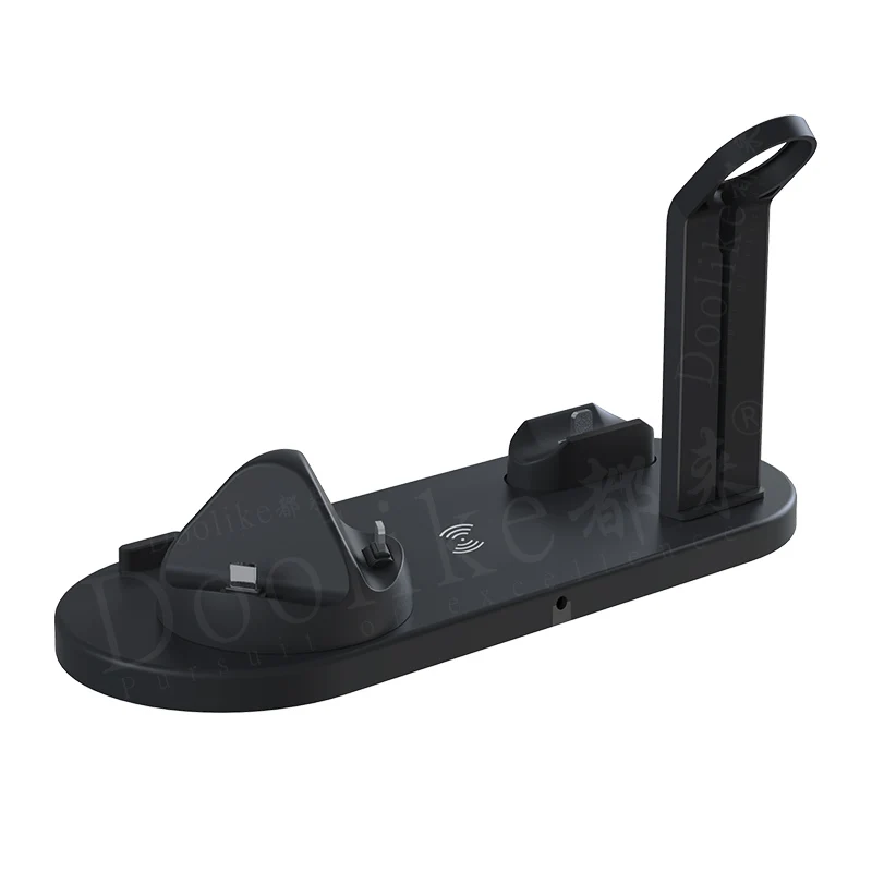 OEM Custom Logo 4 in 1 Wireless Charger Charging Dock Station 10W Fast Stand For AirPods Pro Apple