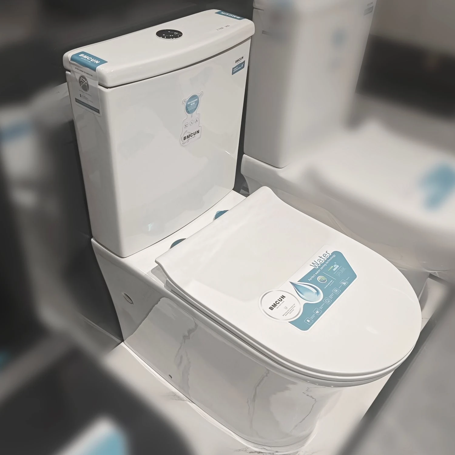 CLASIKAL Modern hotel floor standing ceramic toilet bathroom two-piece flush toilet