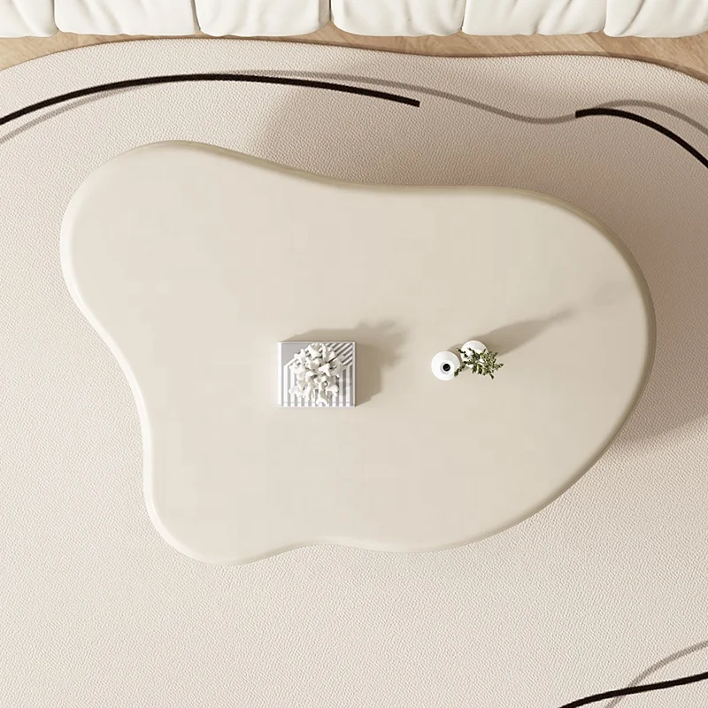 Cream Style Cloud Shape Coffee Table Living Room Small Apartment Simple Modern Irregular CoffeeTable