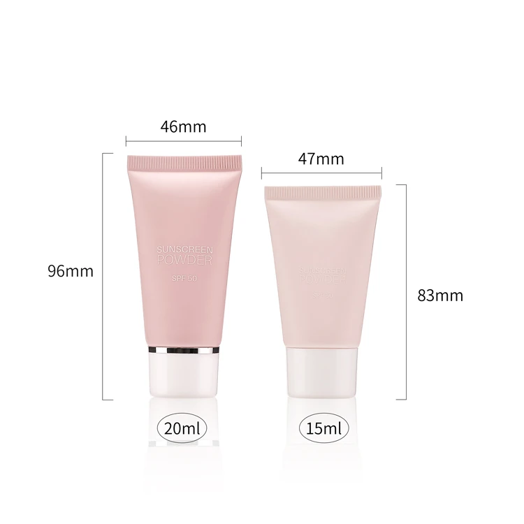 Customized open ended cosmetic eye bb cream soft squeeze tubes foundation empty plastic packaging airless pump tube