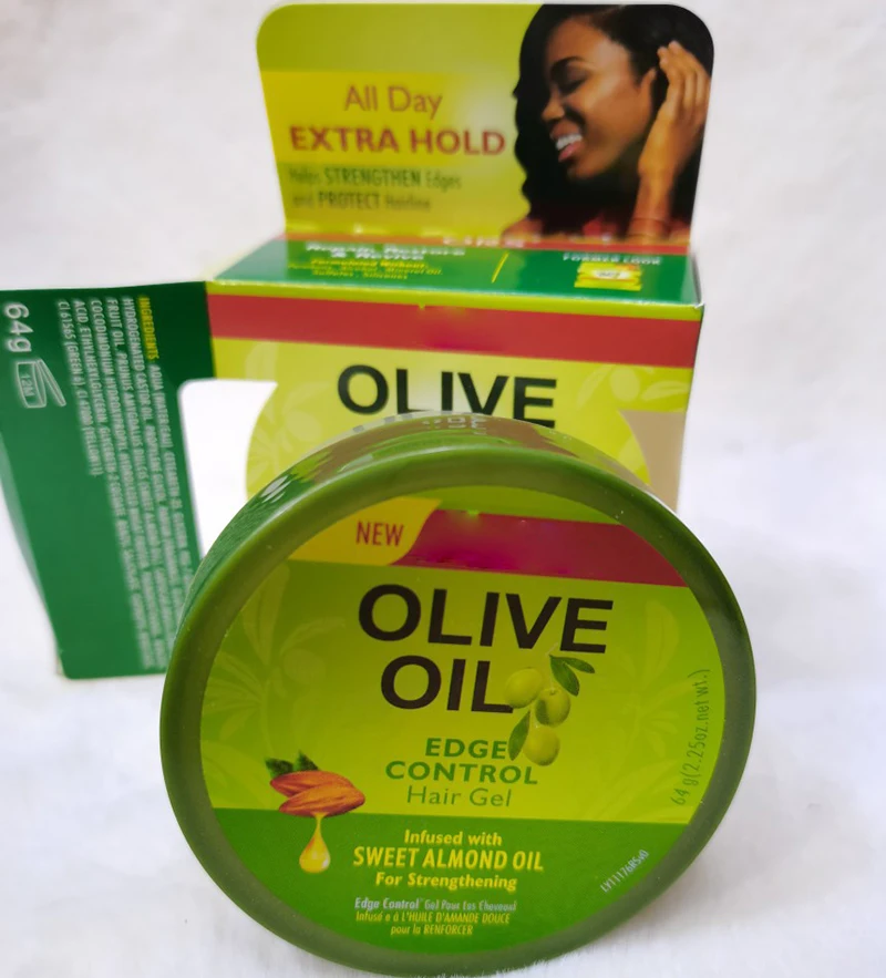 Olive Oil Hair Products Edge Styling Wax Hair Moisturizing Edge Control Gel Durable Setting Gel