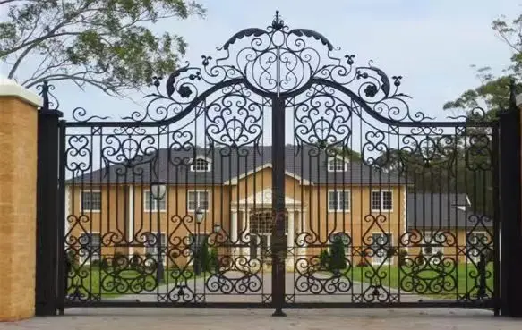 Durable best sell design of main gate wrought iron gate