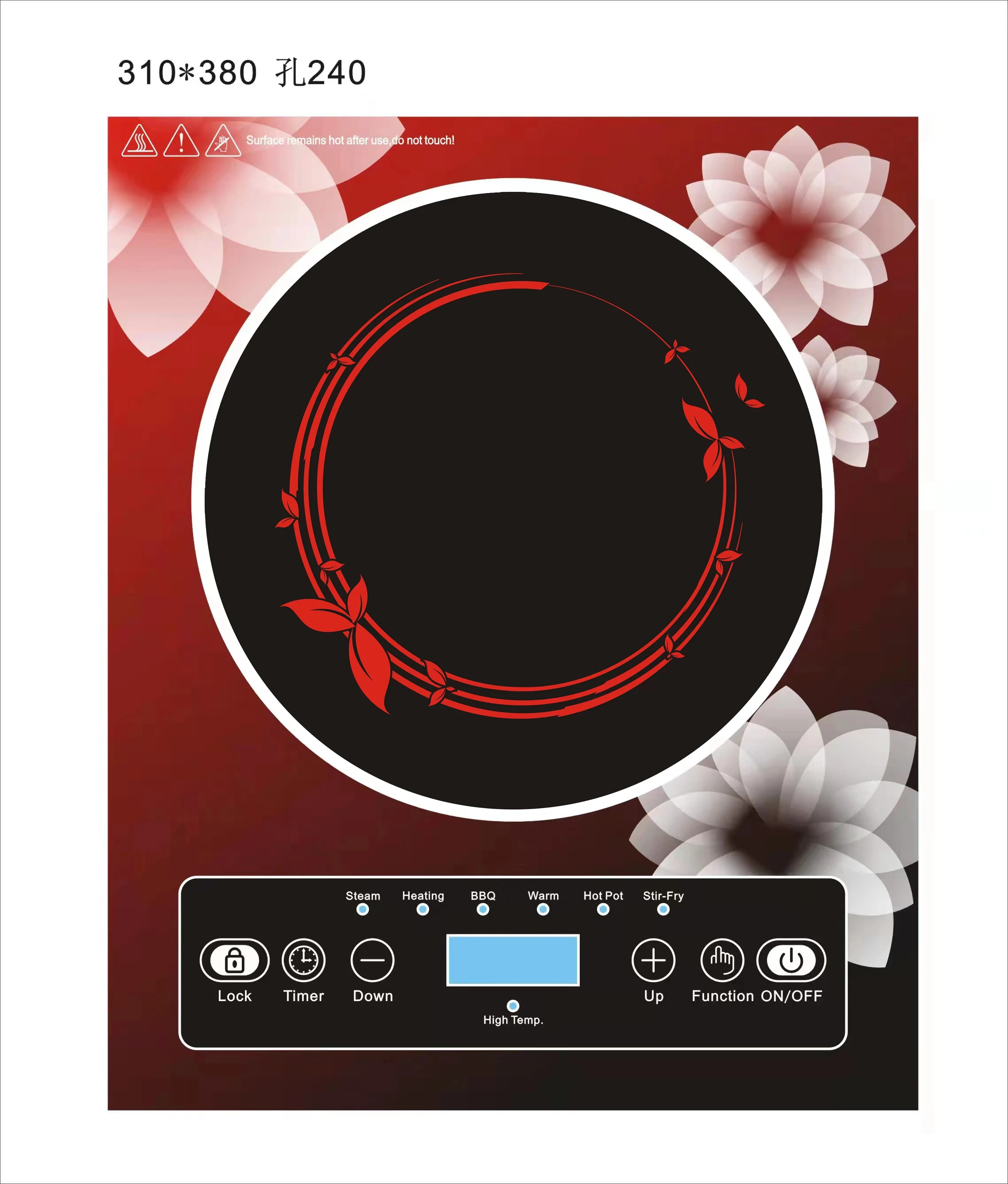 2200W Best Quality And, Low Price Durable Electric Cook Top Induction Heating Plate Induction Cooker