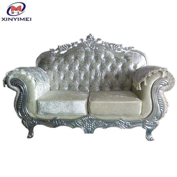 Fast Delivery Luxury Design Hand Carve Throne PU Leather Soft Set