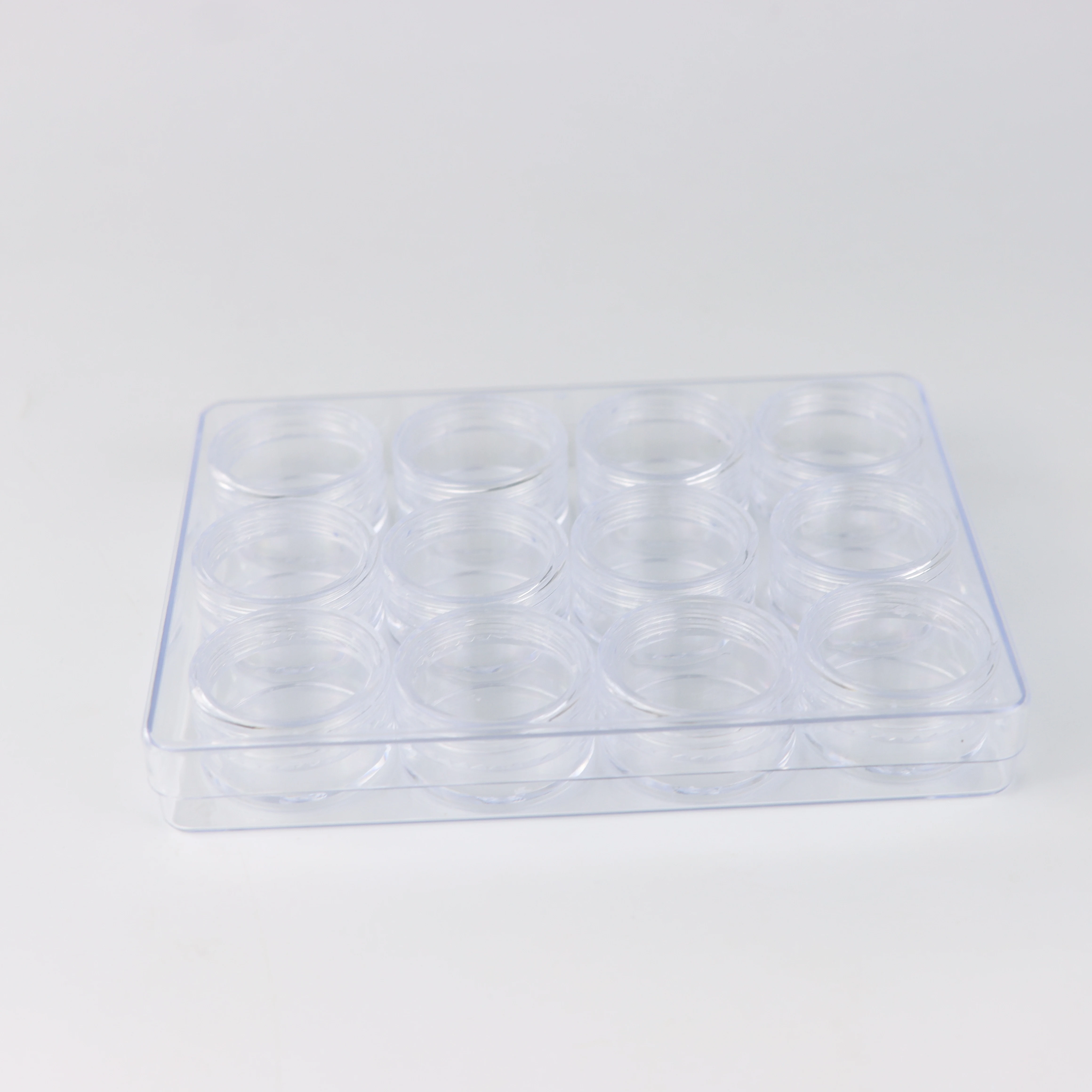 12 per set 10ml cream jar nail powder jar cosmetic sample jar