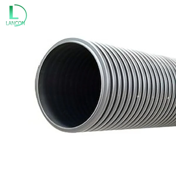 ISO 7089 pvc underground cable protection pipe twin wall corrugated tubes upvc drainage pipes