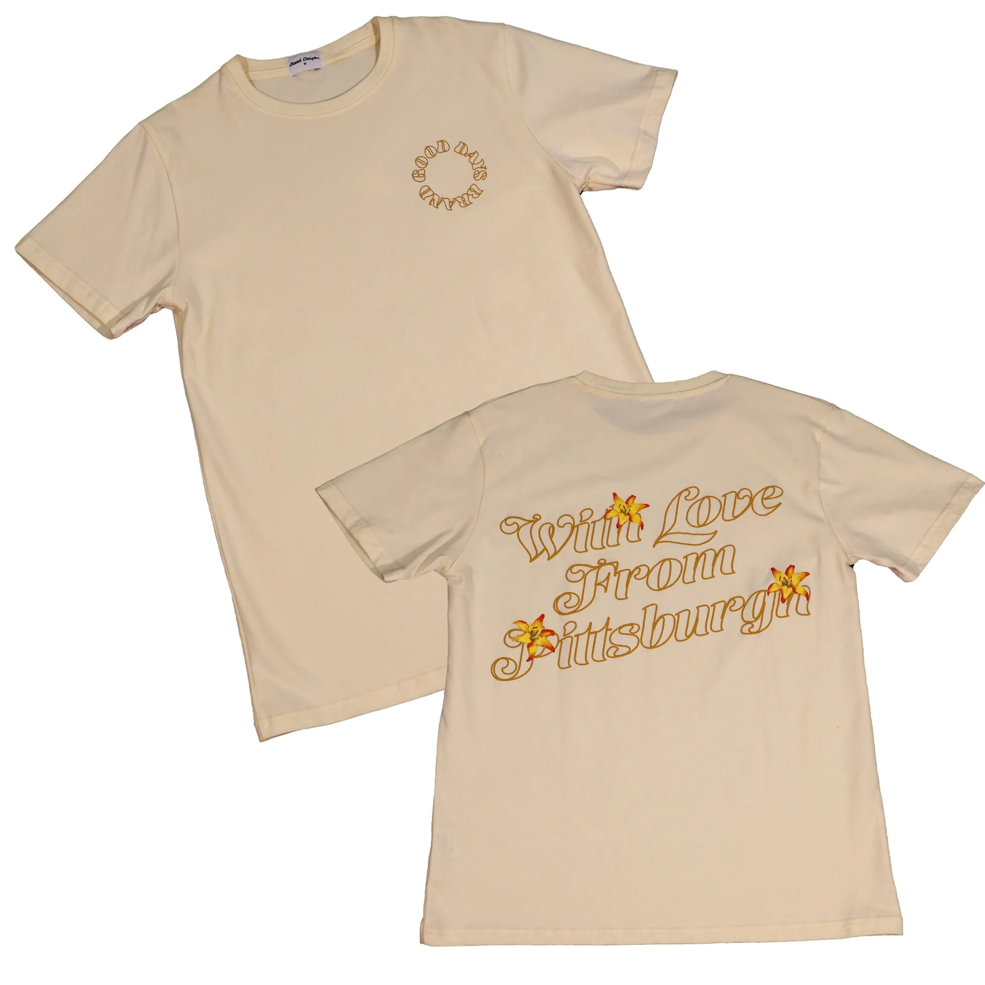 Custom Letters Classic 100% Cotton O Neck 3D Puff Print T Shirt Creamcolor Beige Oversize Foam Print T Shirts For Men