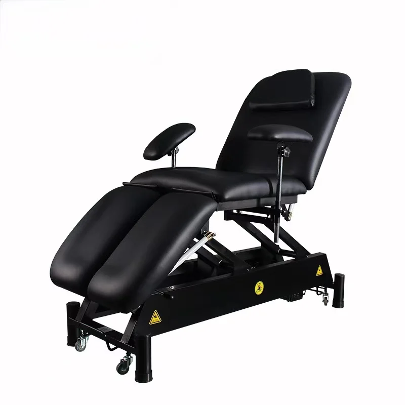 Modern Electric Lifting Tattoo Bed for Beauty Salon Synthetic Leather Furniture Massage Table Blood Check Phlebotomy Chair