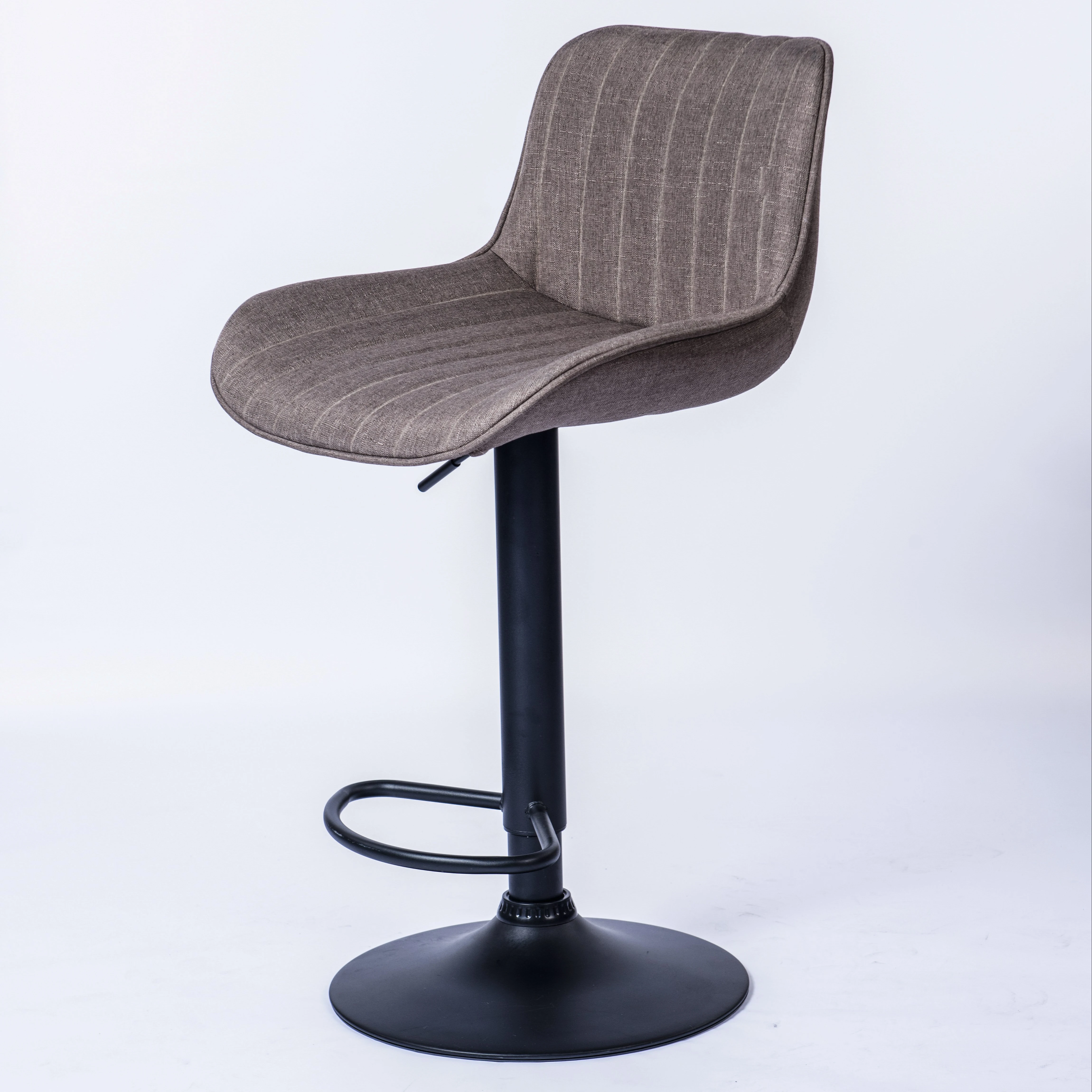 China Technology Production Black Plastic Office Swivel Leather Bar Chair With Padded Seat