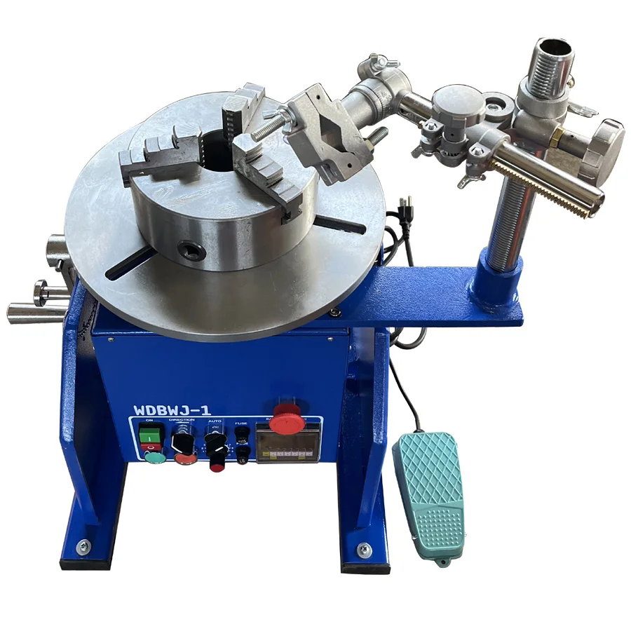 Welding Turntable /100KG Welding Positoiner With K11-200 Three Jaws Chuck Torch Holder Can Clamp 4-200mm Pipe/flang/flow Meter