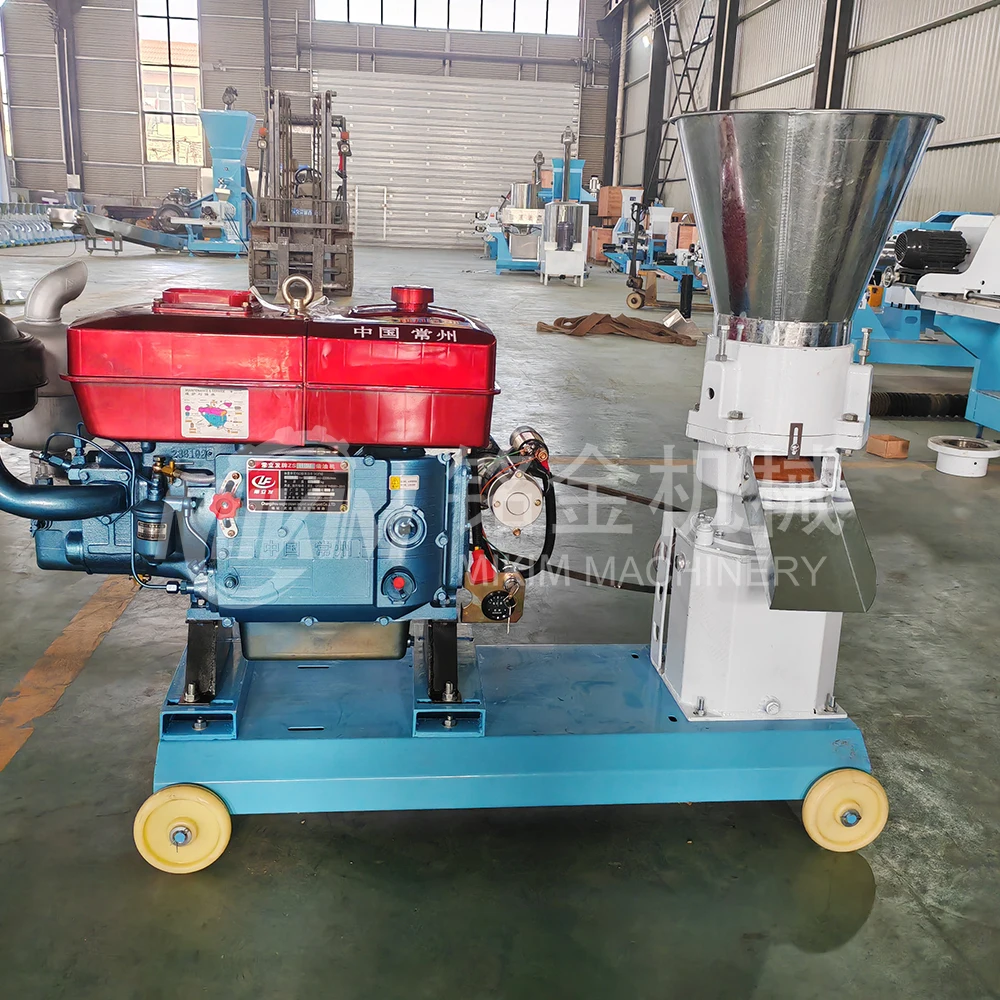 Poultry Farm Industrial Wood Pellet Mill Machine For Sale Feed Pellet Machine Poultry Feed Pellet Mill Diesel Powered