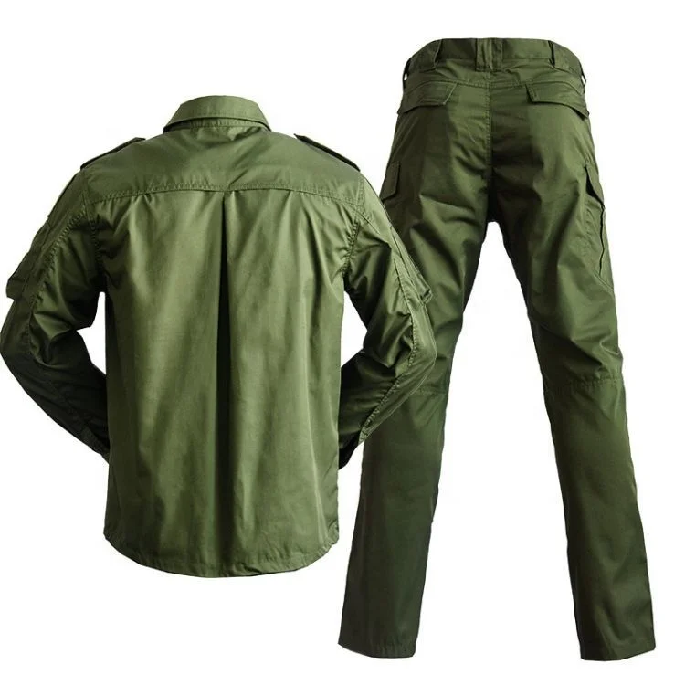 G3 Polyester + Cotton Uniforms Shirt Pants Uniform Pants Tactical Army Green Uniform