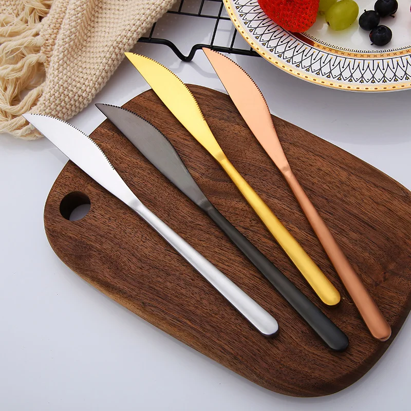 
China Factory Exquisite Cutlery Metal Stainless Steel Steak Knife 