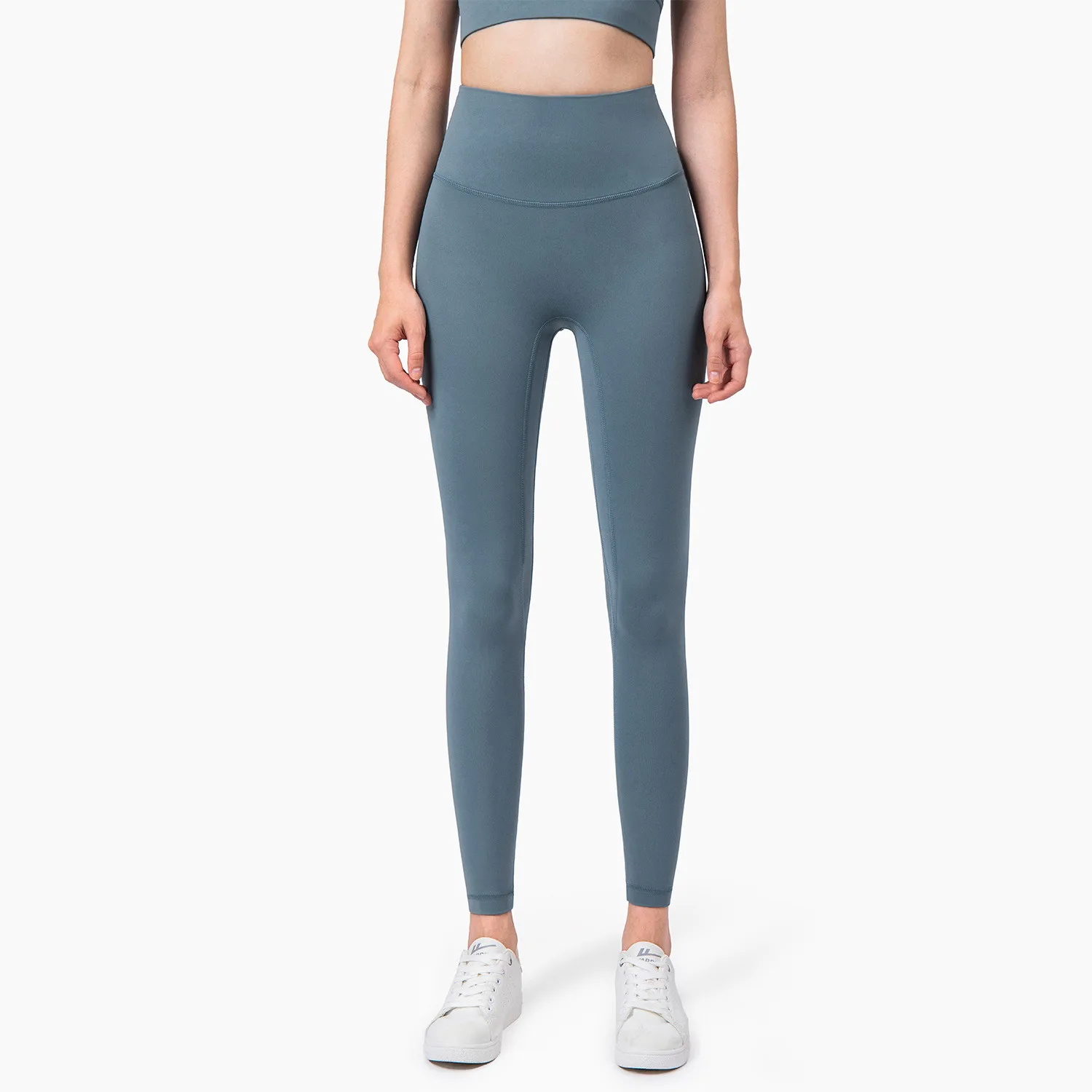 Wholesale Custom 2022 LuLu High End Nuls Fabric Yoga Leggings Stretch Gym Fitness Active Wear High Waist Yoga Pants