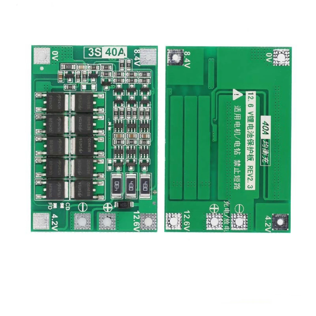 3/4 series 3S 4S 40A 60A Lithium-ion Battery Charger Protection Board Balanced/Enhanced Version for 18650