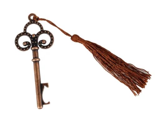 Skeleton key shape bottle opener Copper color wedding gifts for guests