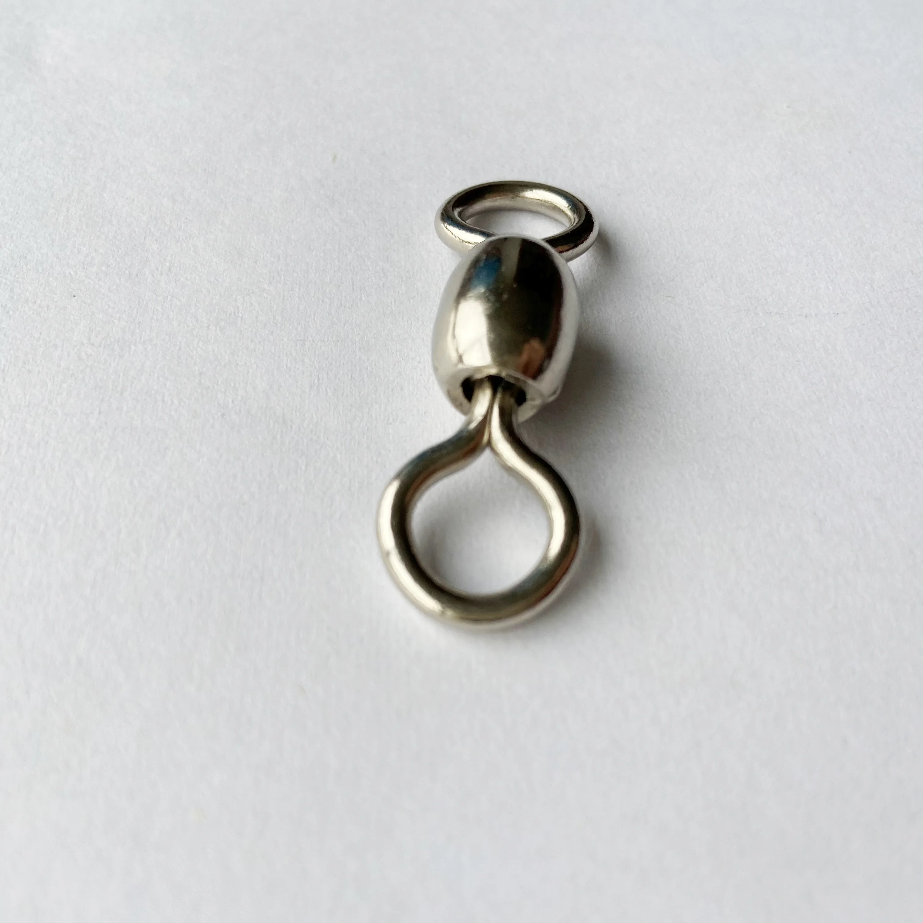 Fishing Barrel Bearing Rolling Swivel Solid Ring LB Lures Connector