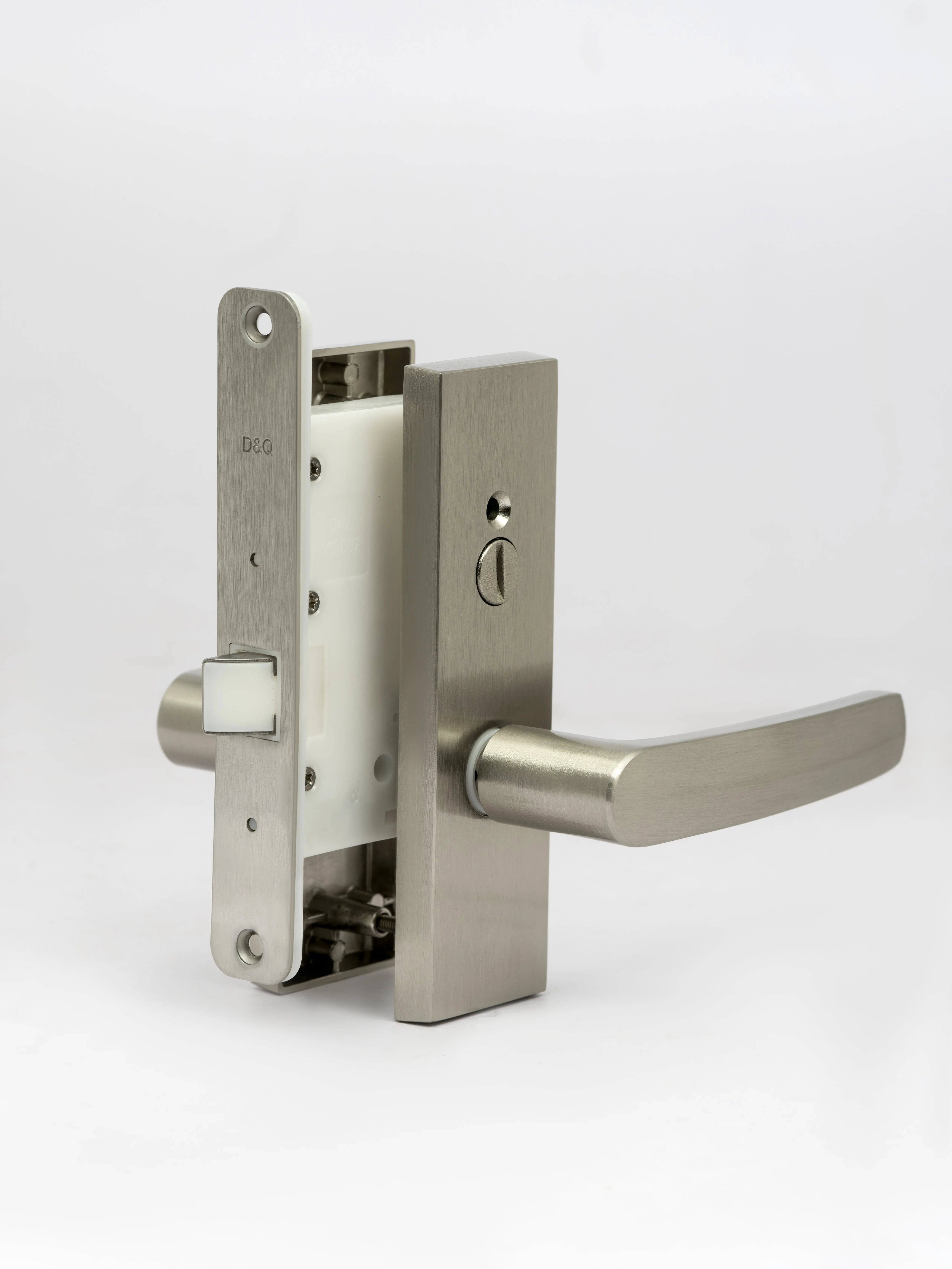 Japanese Style  Hardware Manual Bathroom Lever Door Locks with Indicator for Interior Wood Doors Factory