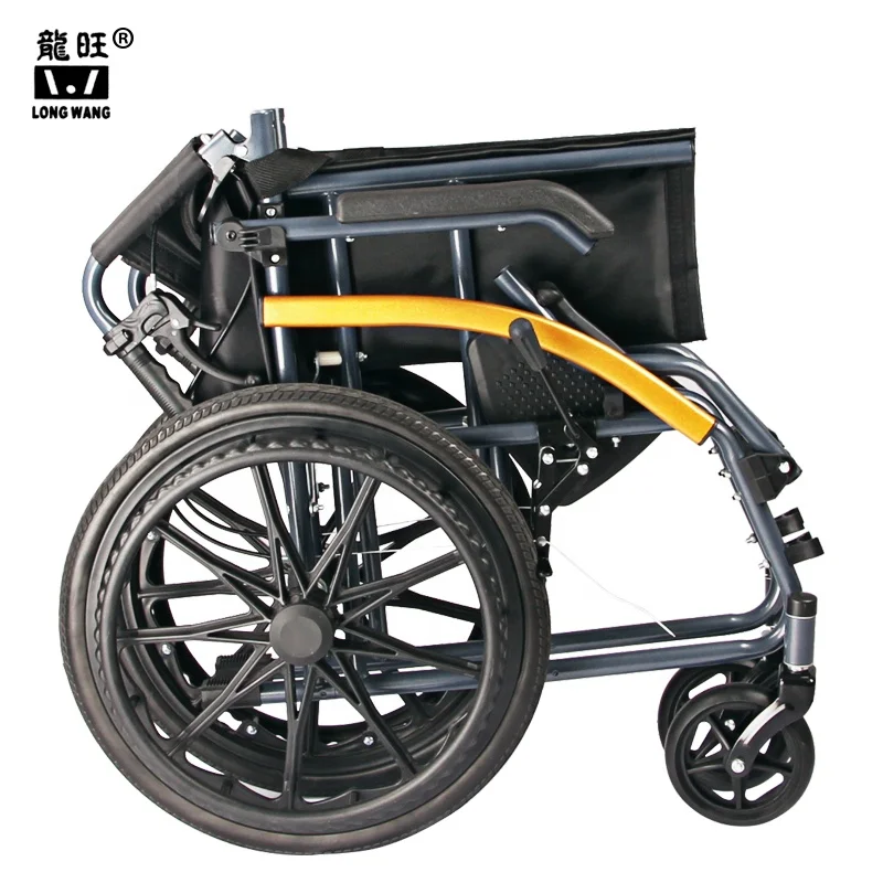 Health Care folding commode wheelchair for Elderly Disabled People Manual lightweight portable wheelchairs Medical Instrument