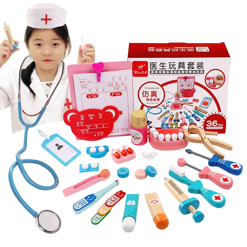 
New Toys for Kid Girl Boy Interesting Educational Games Pretend Play Medical Doctor Toys Sets 