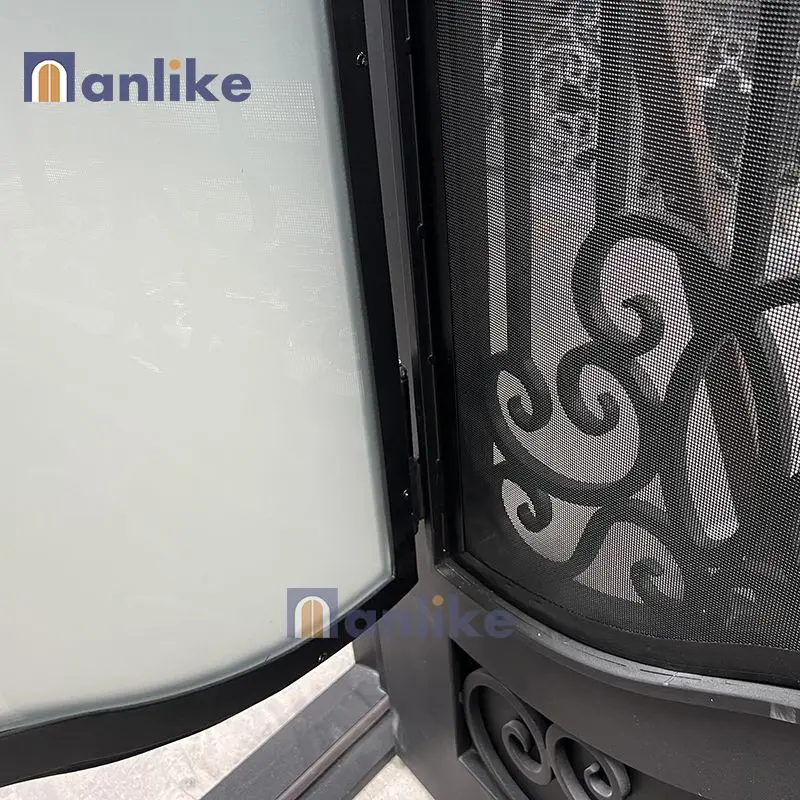 Anlike Contemporary Custom Villa Front Single European Wrought Exterior Patio French Door Iron Without Glass