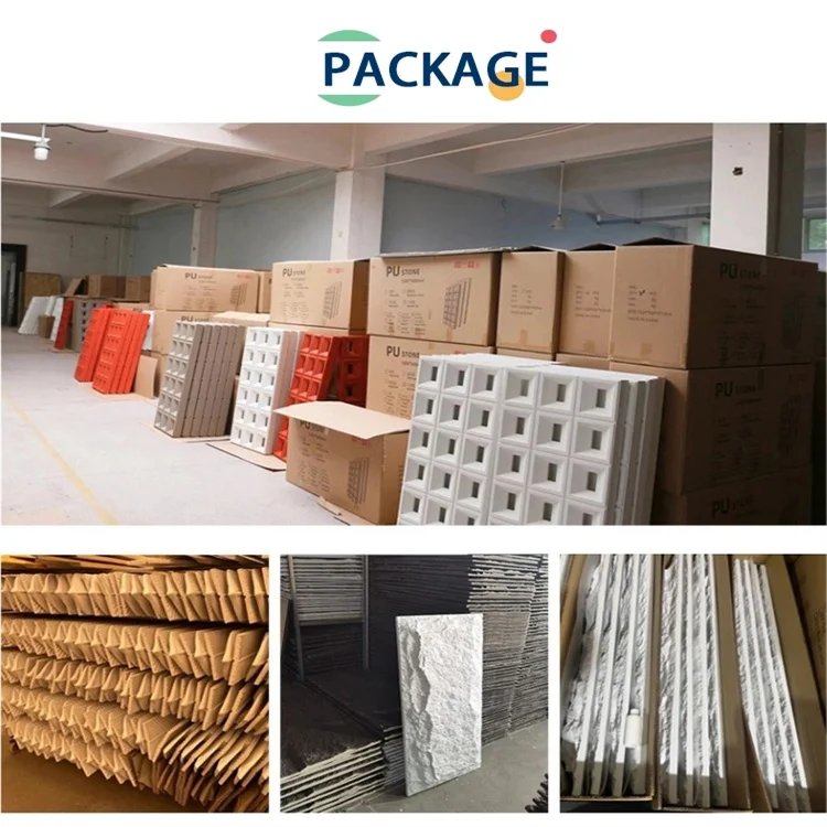 Polyurethane exterior wall faux stone panel brick siding cladding artificial stone molds for artificial stone