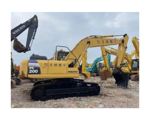 used  komatsu pc200-8 micro farm excavator  small 70 excavator hooker export with spare parts