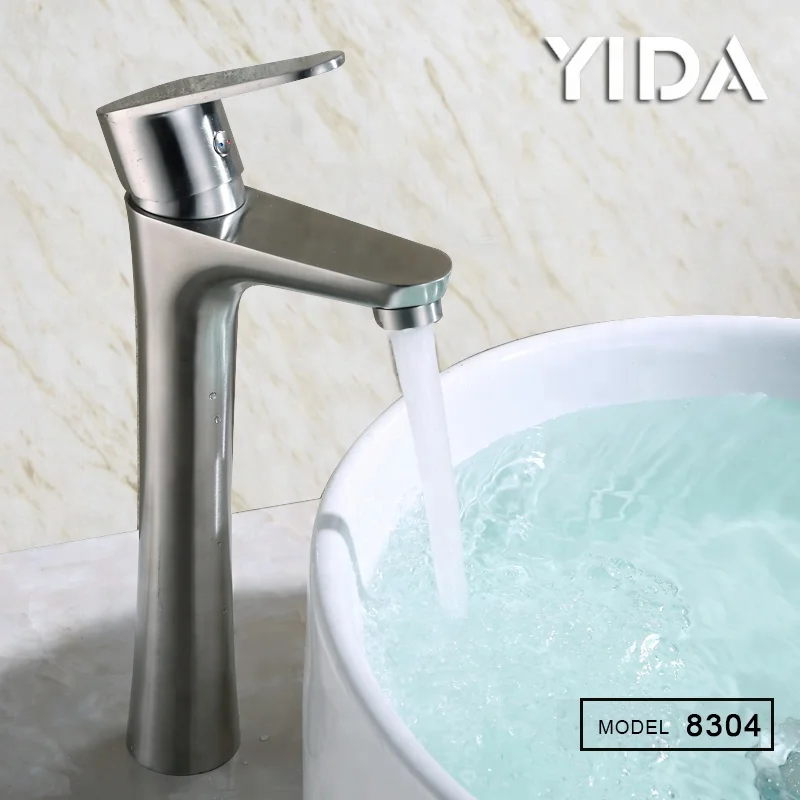 304 Stainless Steel  Lavatory Basin Mixer Faucets bathroom Taps And Mixers