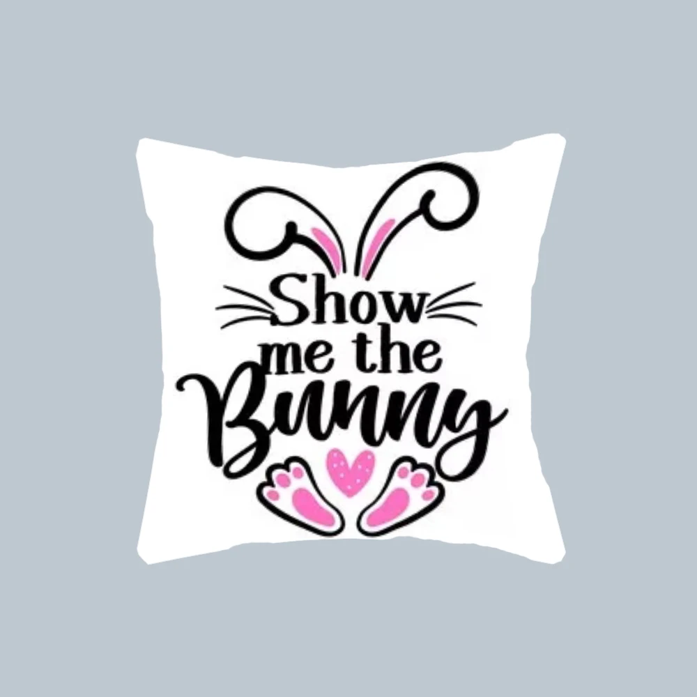 Детские подушки Наволочки с принтом «Show Me» декоративные рисунком кролика по низкой цене для празднования пасхи
