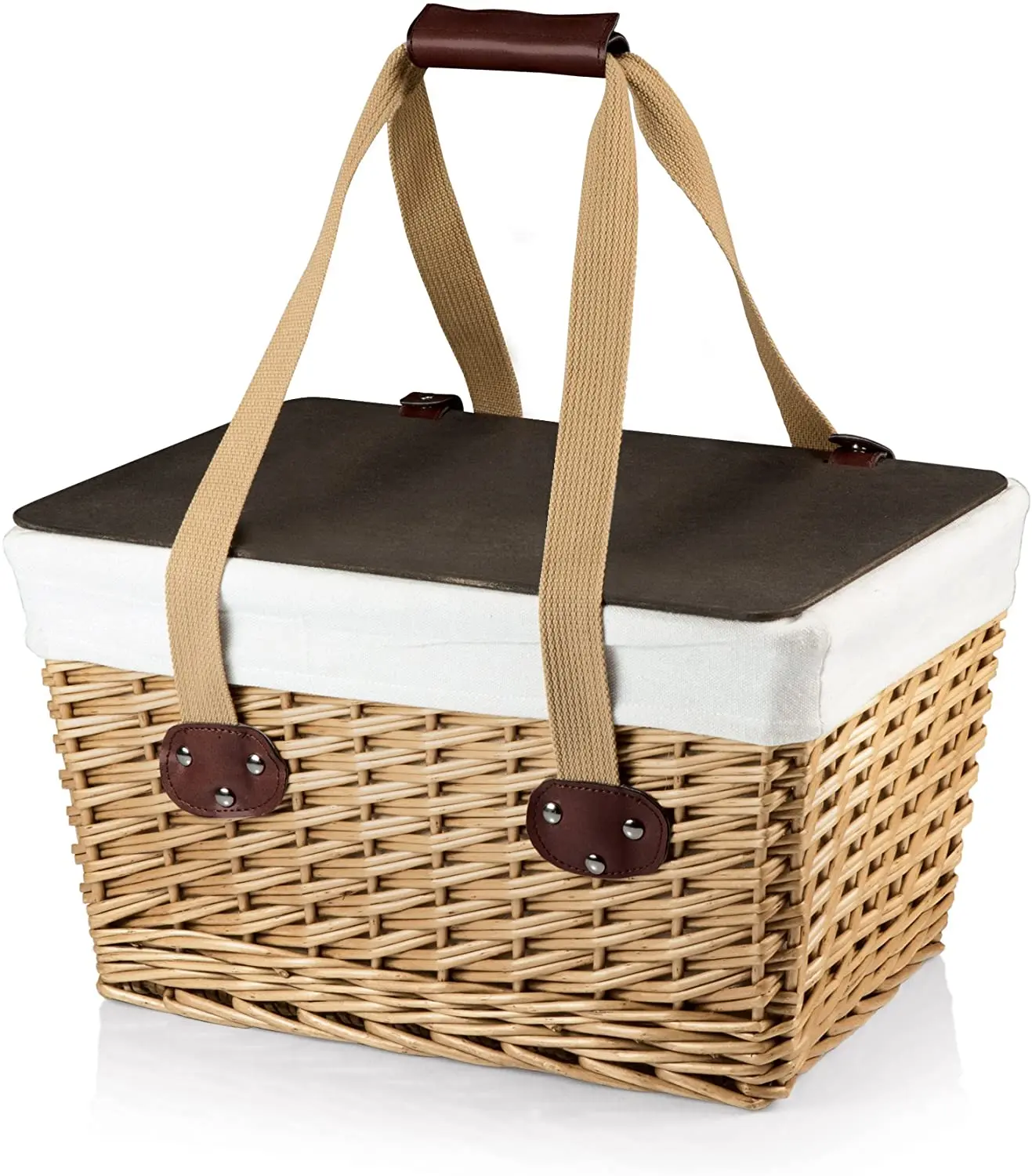 Yanyi Factory Direct Online Shopping Handicraft cheap food Gift Empty Storage Wicker willow rattan Picnic Basket suitcase hamper