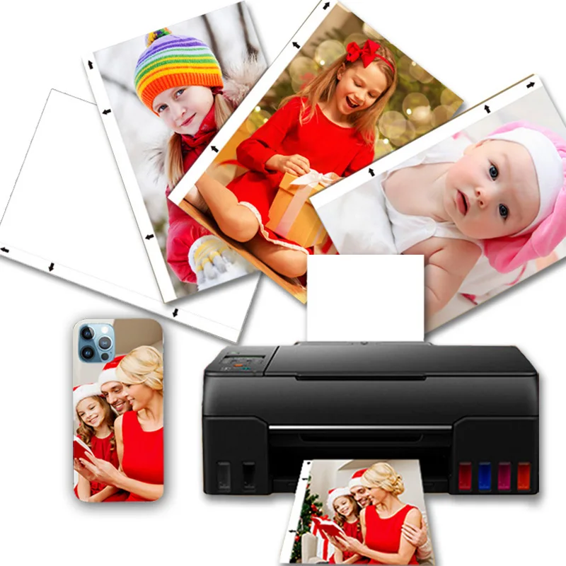 Customized your inkjet photo and pattern mobile back skin films 120x190 white glossy sticker printable paper a4 a5 size