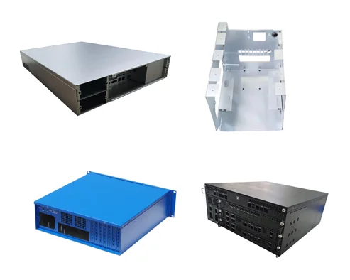 OEM sheet metal chassis processing perforated sheet metal part anodized aluminum laser service Steel Sheet Fabrication