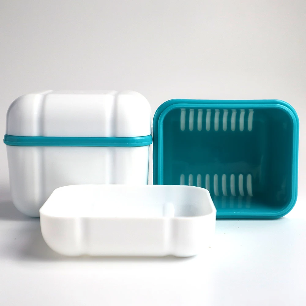 Custom Logo Denture Case Orthodontic Retainer Holder denture box