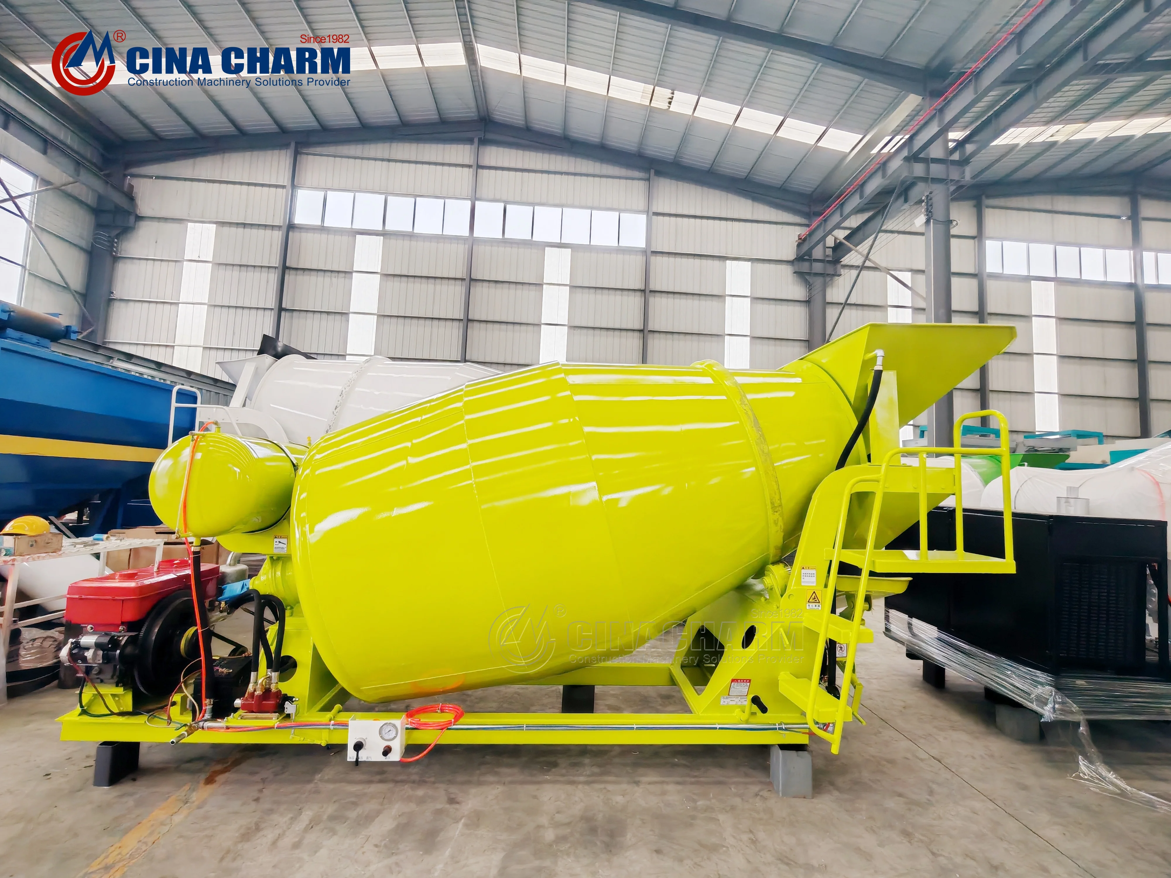 Hot selling 5cbm concrete mixing trailer concrete mixer truck ready mix concrete mixer truck price