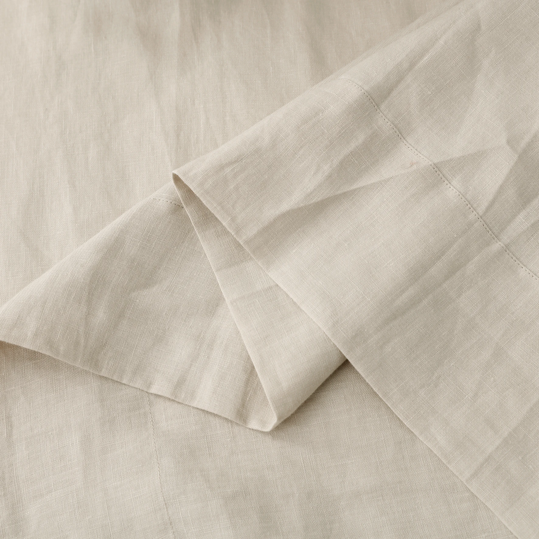 Best selling bedding set bag 100% linen fabric luxury Home stock cotton linen fabric handmade