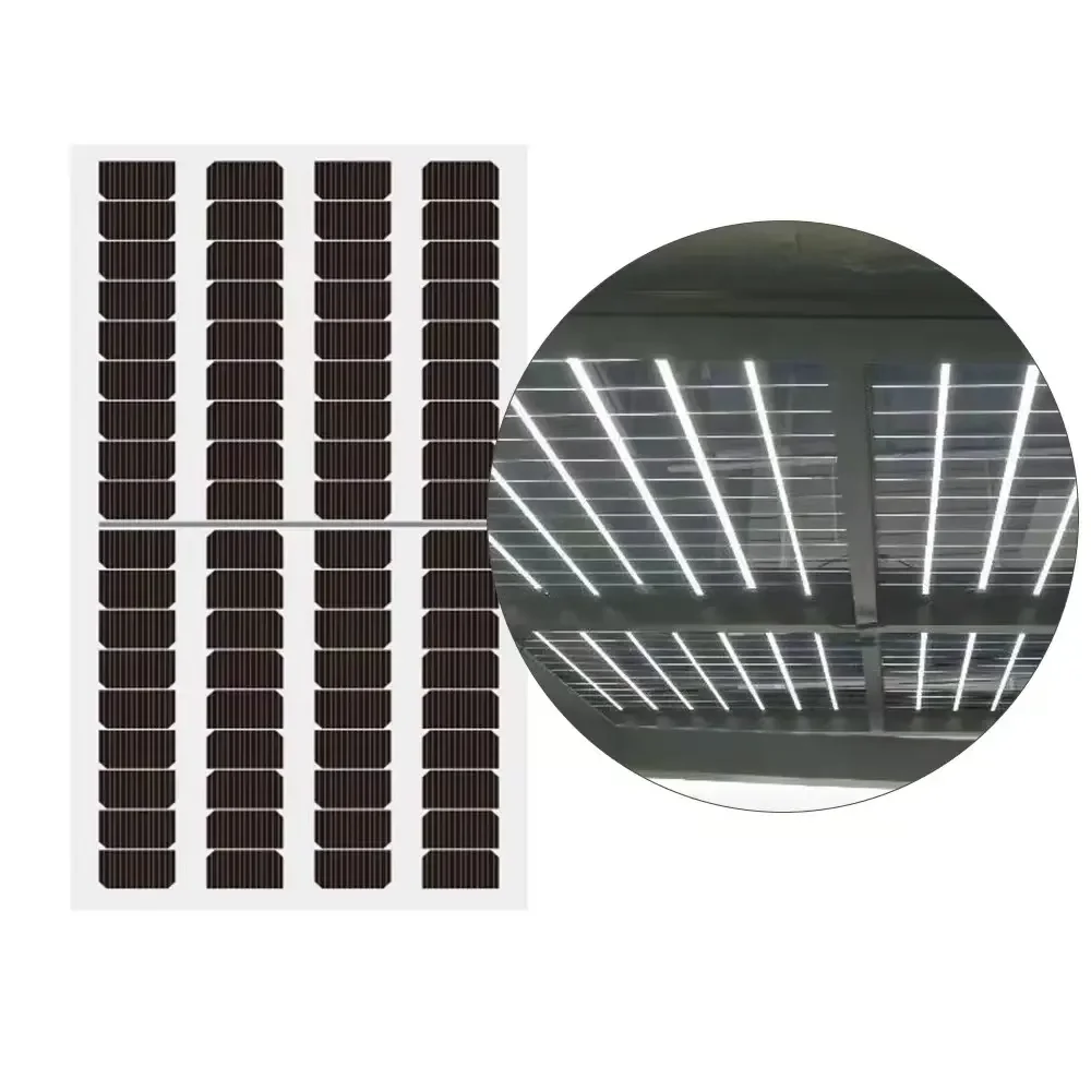 Double-glass Transparent Solar Panel For Building Greenhouse Transparent Solar Panel Cheap Price