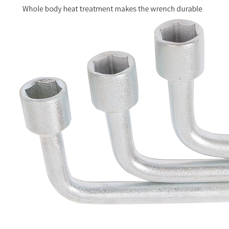 L Type Hexagon 19-24 mm Slotted End Car Tire Socket Lug Wrench