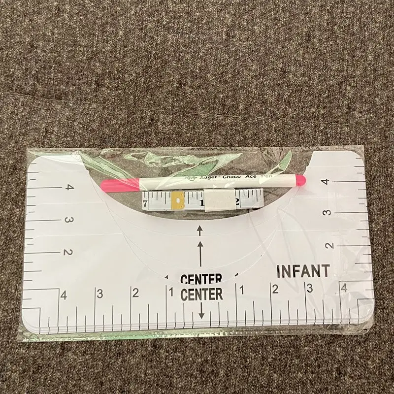 Линейки для выравнивания футболок из ПВХ от поставщика amazon, измерительный инструмент, линейка для выравнивания футболок