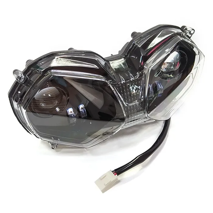 Motorcycle LED Headlight W/ High Low Beam DRL Angel Eye Assembly For Tiger Explorer XC XCa XCx XR XRt XRx 12-17 Tiger 800 10-17