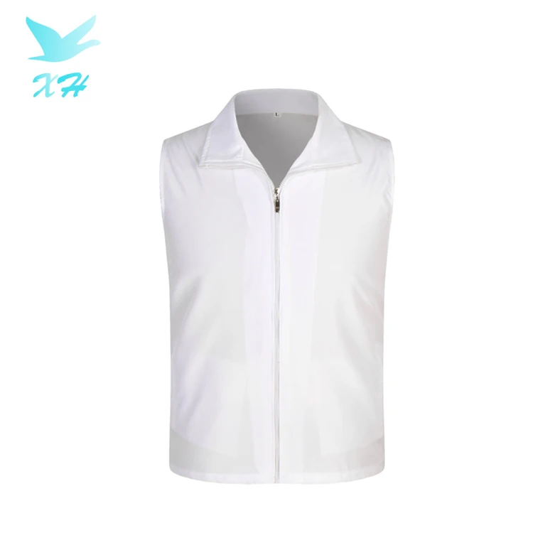 Custom Supermarket Volunteer Activity Vest Full Zipper Uniform Vest with LOGO