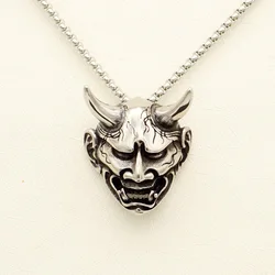 Cinmo Horrible Demon Head Pendant Necklace Halloween Devil Skull Stainless Steel Necklaces For Men Women Fashion Jewelry Gift
