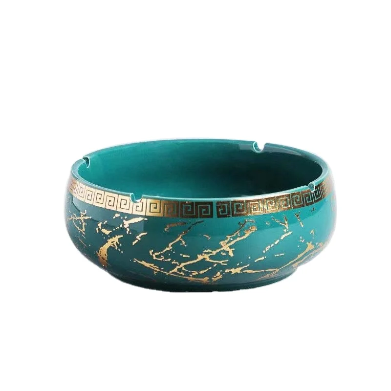 Ceramic Ashtray Indoor or Outdoor Ash Tray for Cigarettes Windproof Ashtray for Home Office Ceramic Cigar Ashtray