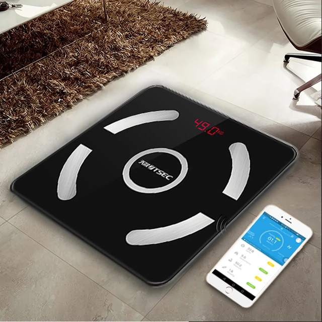 Alibaba Original Bluetooth Digital Weight Smart Scale Body Sport Fat Personal Compatible iOS Android Anylisis Weight Scale
