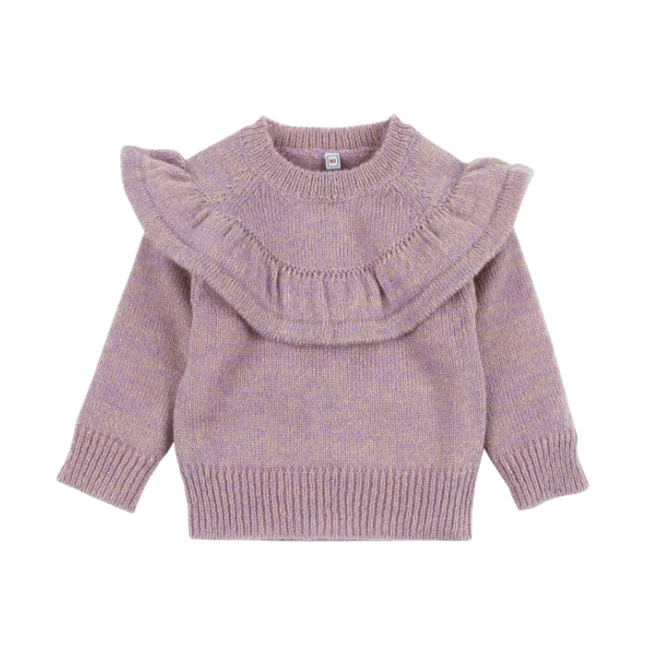 
SE2866 Little Children Girl dress Knitted Frilling Sweater Spring Autumn Clothes 