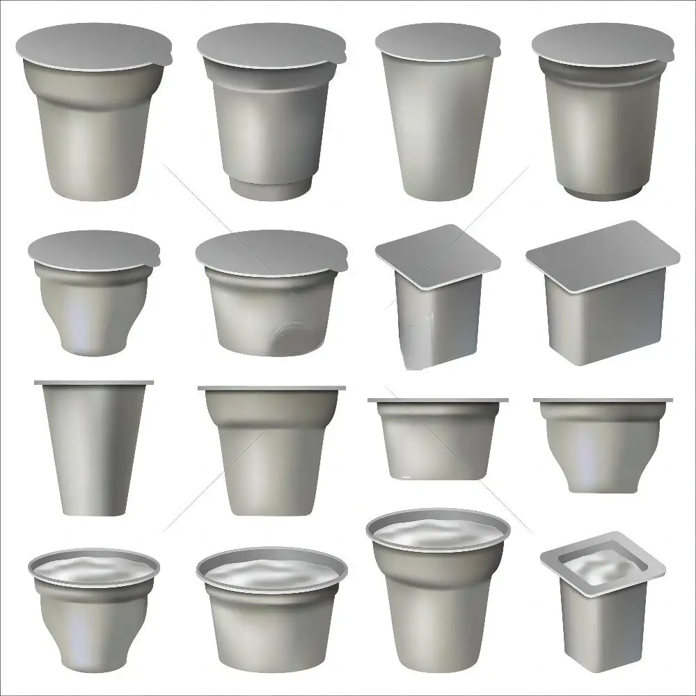 Wholesale custom disposable plastic pudding cup and milkshake for food