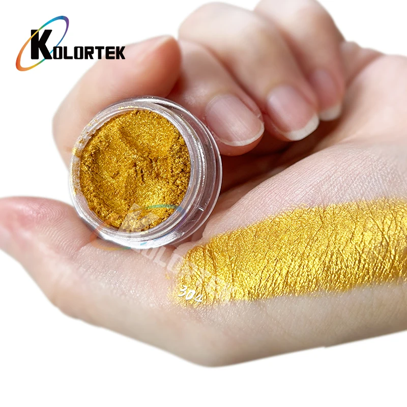 Kolortek Gold Pigment Powder for Cosmetics Makeup Bright Epoxy Resin Color Gold Pigment Powder