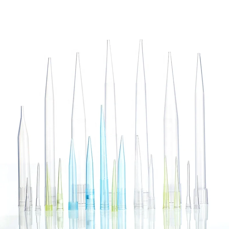 Pipette Tips Universal Tips For Dispenser PlasticTip for Pipettor White Yellow Blue 10ul 20 200 1000 5000ul High Quality OEM