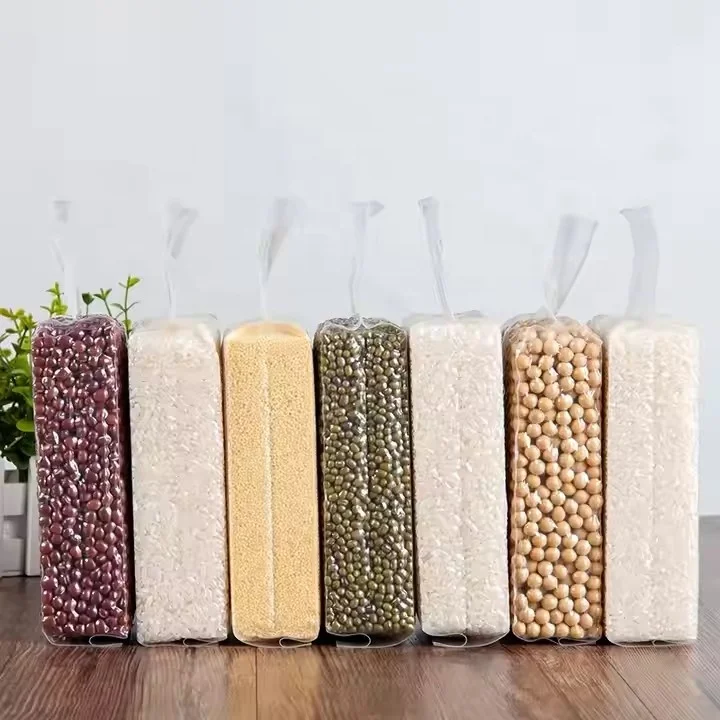 Thickened rice brick bags grains meat transparent packaging bag fruit snacks nylon vacuum bag for food packing