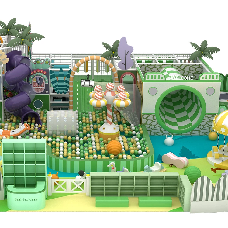 Qiao Qiao kids cafe small  candy play corner playground equipment soft play area toys kids indoor for children